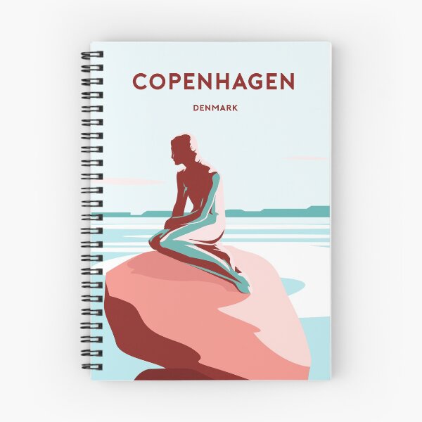 Item preview, Copenhague Dinamarca viaje poster print art designed and sold by Arctic frame studio.