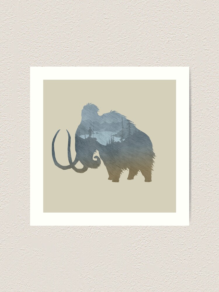 Mammoth Hunt Art Print By Tanimator Redbubble