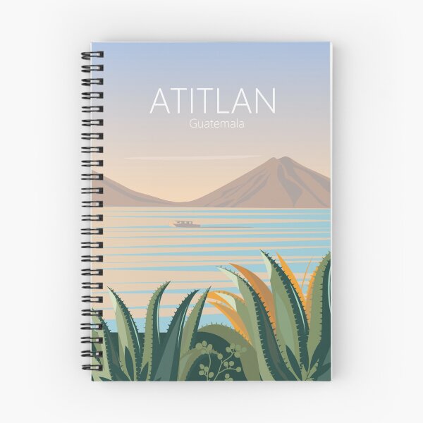 Item preview, Guatemala vintage travel poster lake atitlan  designed and sold by Arctic frame studio.