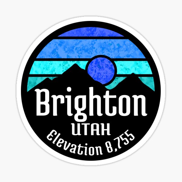 Ski Brighton Utah Skiing Hiking Sticker