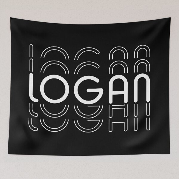 Item preview, Name Logan in Black and White Style designed and sold by Time-is-Money.