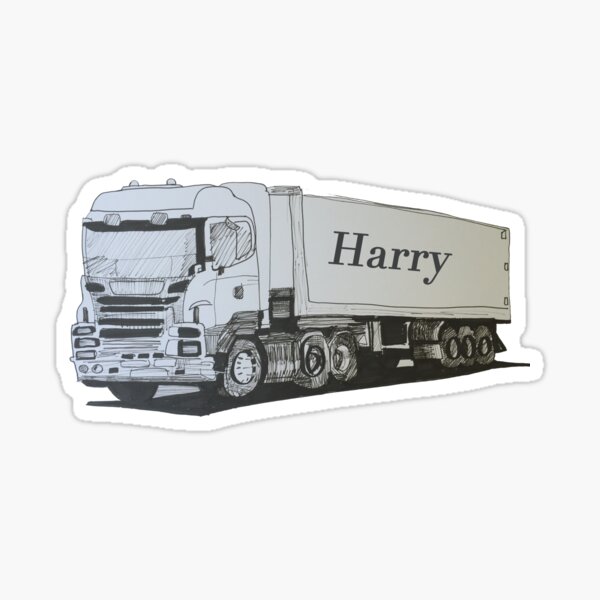 A Truck for Harry Sticker