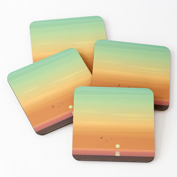 Item preview, Australia travel pster sunsent beach  designed and sold by Arctic frame studio.