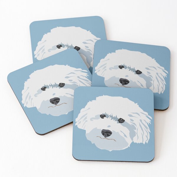 Item preview, Teddy Bichon Poodle White Dog Face Good Boy Illustration designed and sold by MariaWorkman.