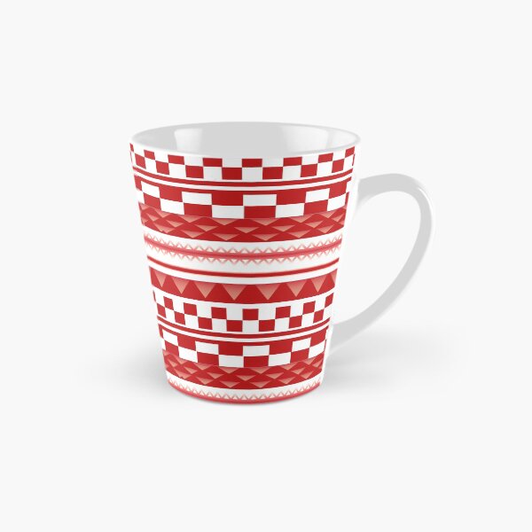 Item preview, *Red Arabic artistic abstract shapes pattern designed and sold by xagta10.