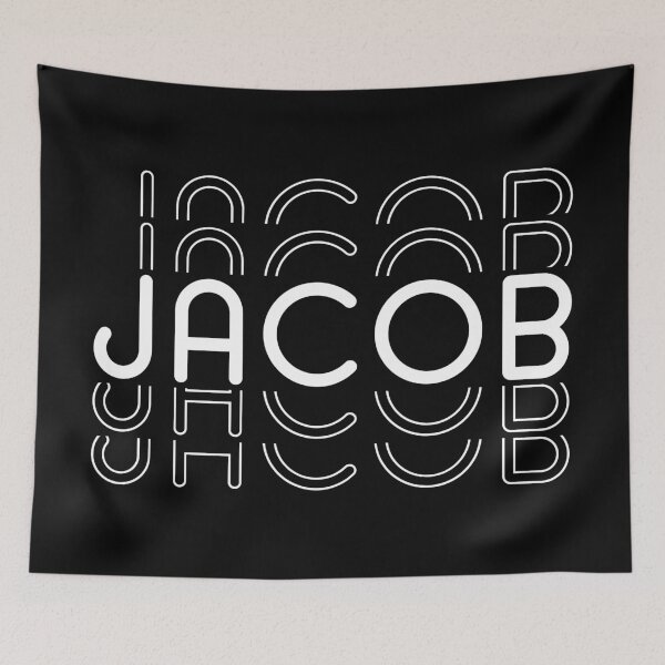 Item preview, Name Jacob in Black and White Style designed and sold by Time-is-Money.