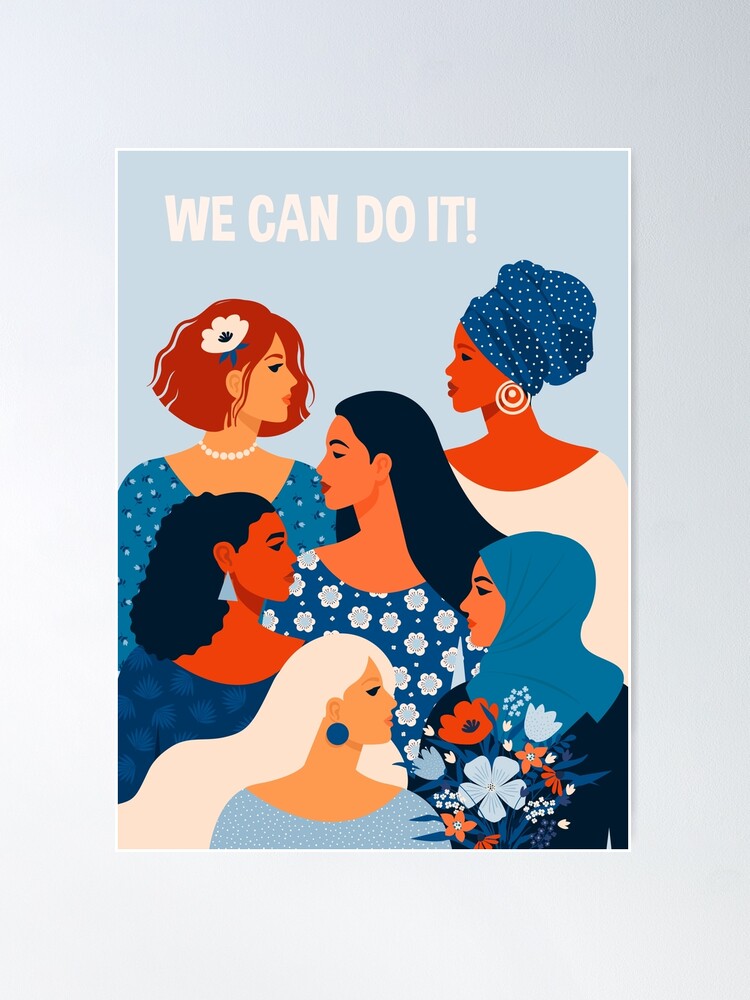 Alternate view of  We can do it, women together in feminism Poster