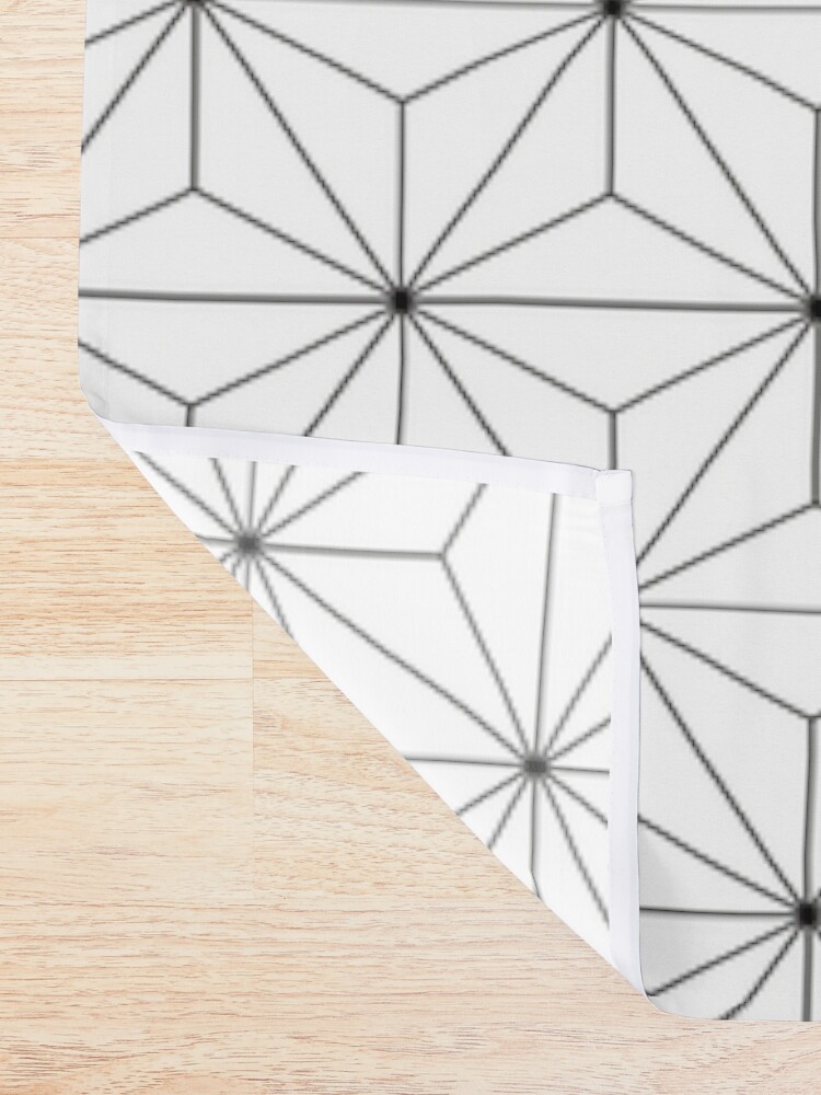 Alternate view of Geodesic Sphere, White Shower Curtain