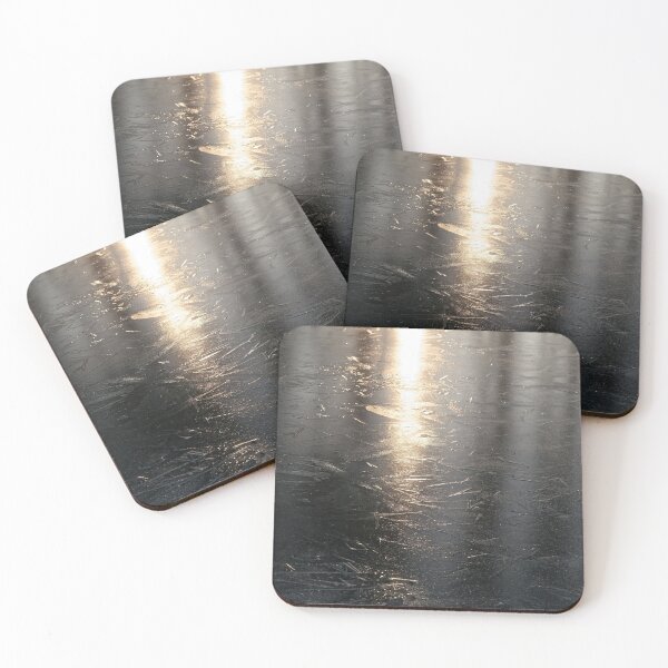Item preview, Light reflection on a frozen lake surface during sunset. designed and sold by Zosimus.