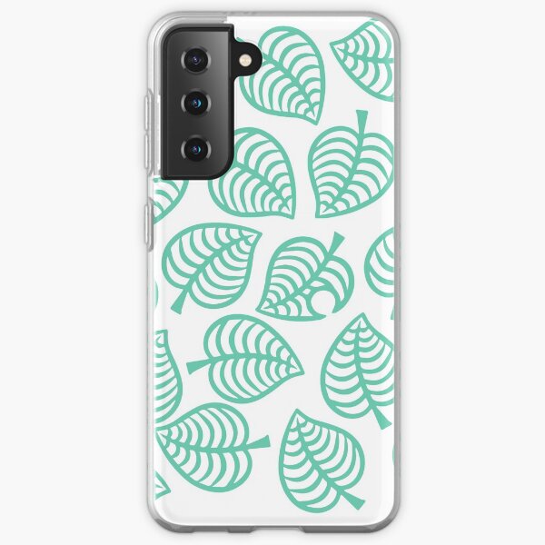 Animal Crossing New Horizons Leaf Pattern Coque souple Samsung Galaxy