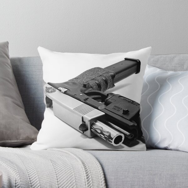 Custom Gun Throw Pillow