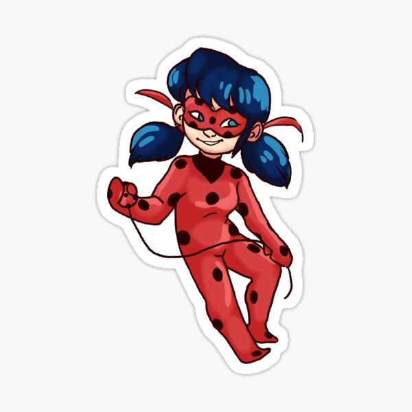 Marinette Chibi Miraculous Ladybug Cartoon Stickers | Redbubble