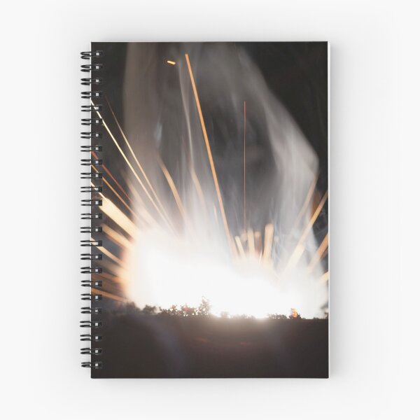 Item preview, Macro photo of bursting gunpowder with a black background. designed and sold by Zosimus.