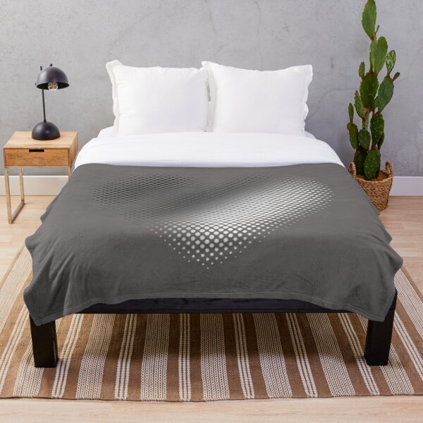 Item preview, Linear Gradient on Halftone Heart (Gray) NOIR designed and sold by John Raymond Barker.
