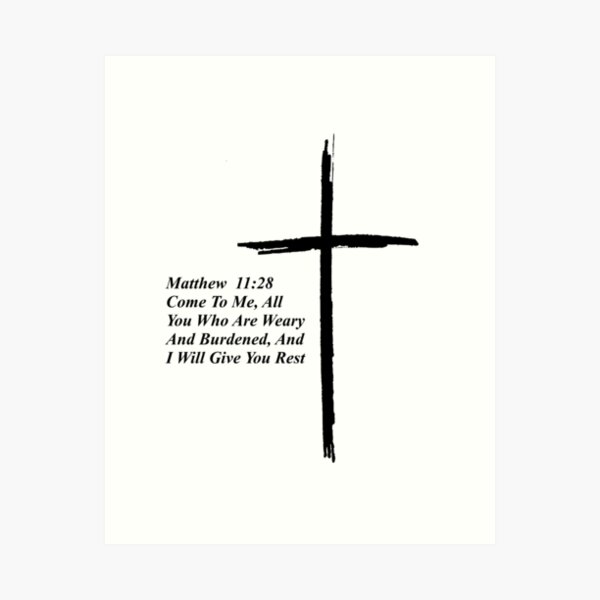 Item preview, Matthew 11:28 Bible Verse designed and sold by tonyAf89.
