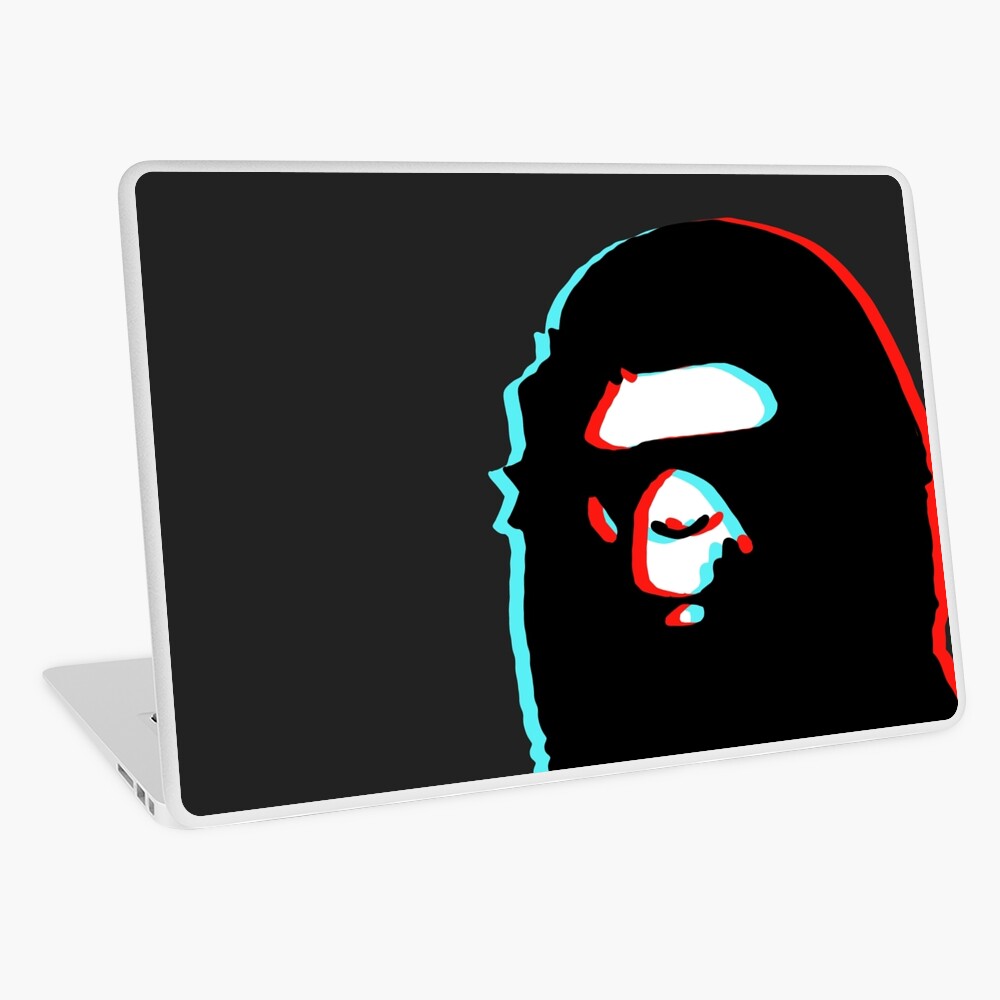 trippy bape Laptop Skin