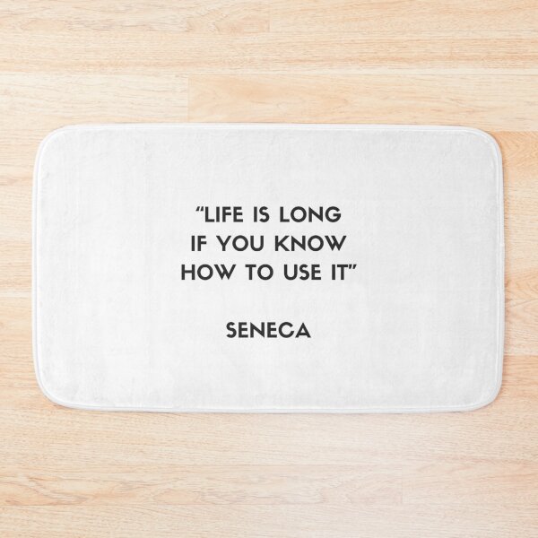Item preview, Stoic Philosophy Quote - Seneca - Life is long if you know how to use it designed and sold by Inspirationmotivation.