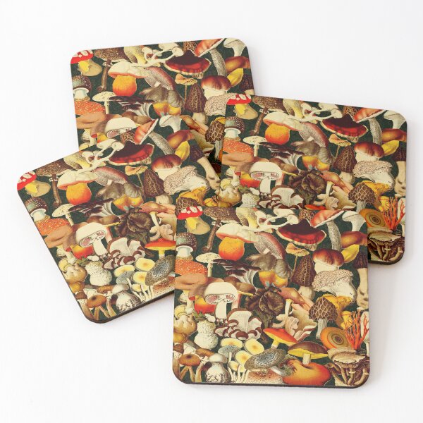 Item preview, Room for Shrooms | Vintage Mushroom Pattern designed and sold by ladyepidemic.