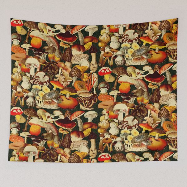 Item preview, Room for Shrooms | Vintage Mushroom Pattern designed and sold by ladyepidemic.