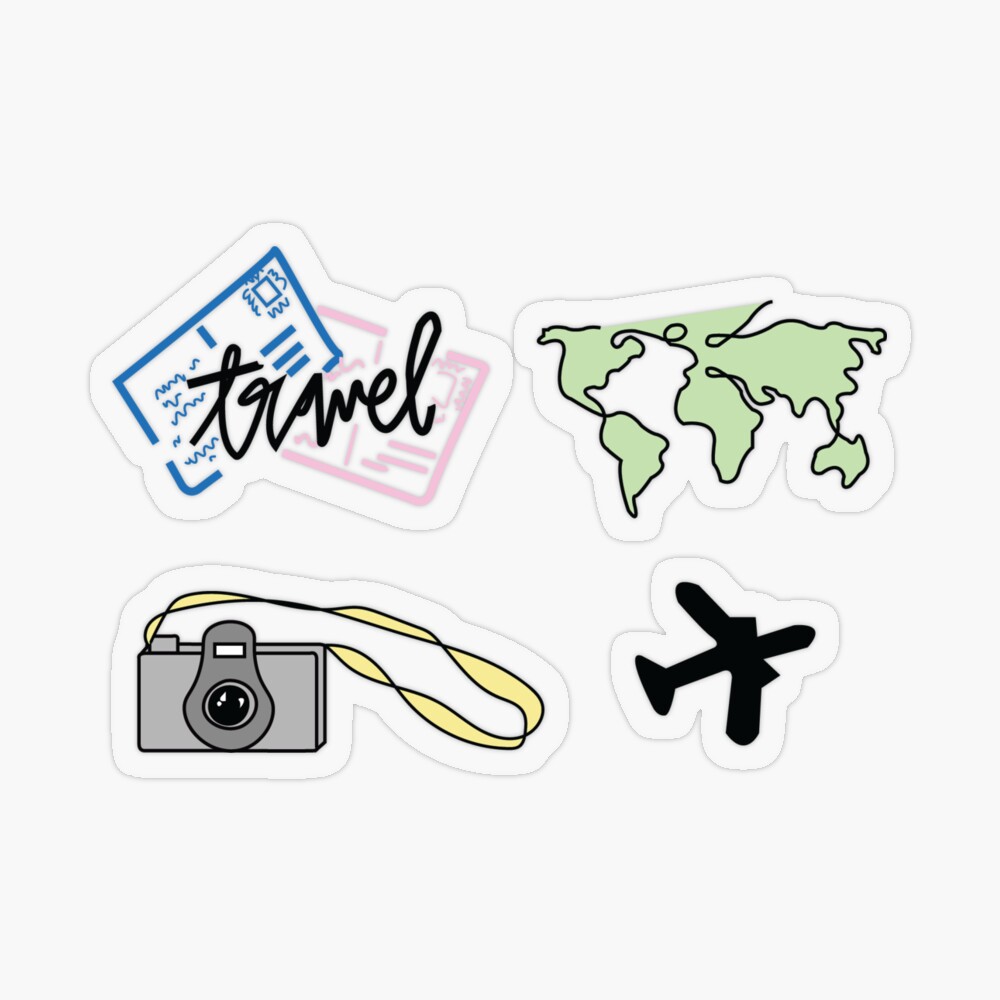Travel  Sticker for Sale by Kendaledward