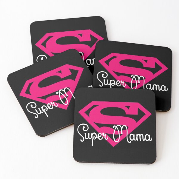 Item preview, Super Mama Hero Tee T-Shirt Pink Black  designed and sold by ArtikIceTees.