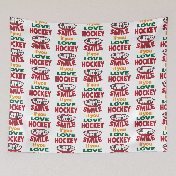 Item preview, SMILE IF YOU LOVE HOCKEY designed and sold by styleagenda.