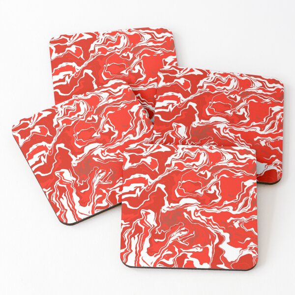 Item preview, Shades of Red and White Marble Pattern designed and sold by Orchyd.