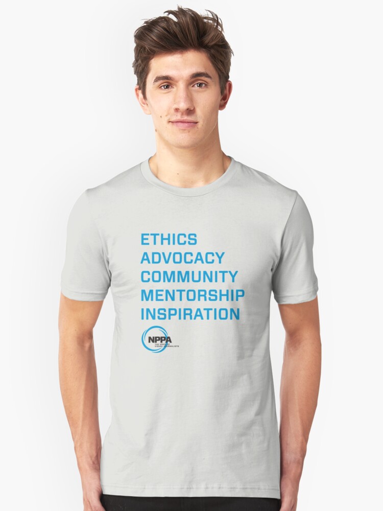 Alternate view of NPPA words Slim Fit T-Shirt