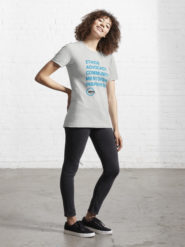 Alternate view of NPPA words Essential T-Shirt