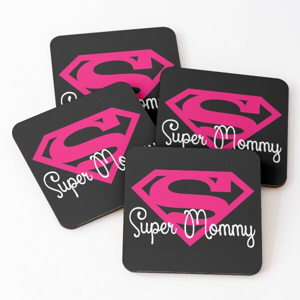 Item preview, Super Mommy Hero Tee T-Shirt Pink Black  designed and sold by ArtikIceTees.