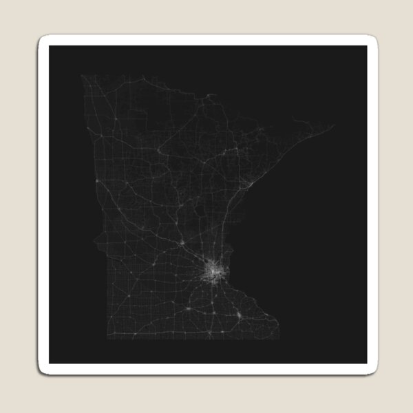 Artikelvorschau,  USA. Eine Karte mit NUR Straßen entworfen und verkauft von Graphical-Maps.