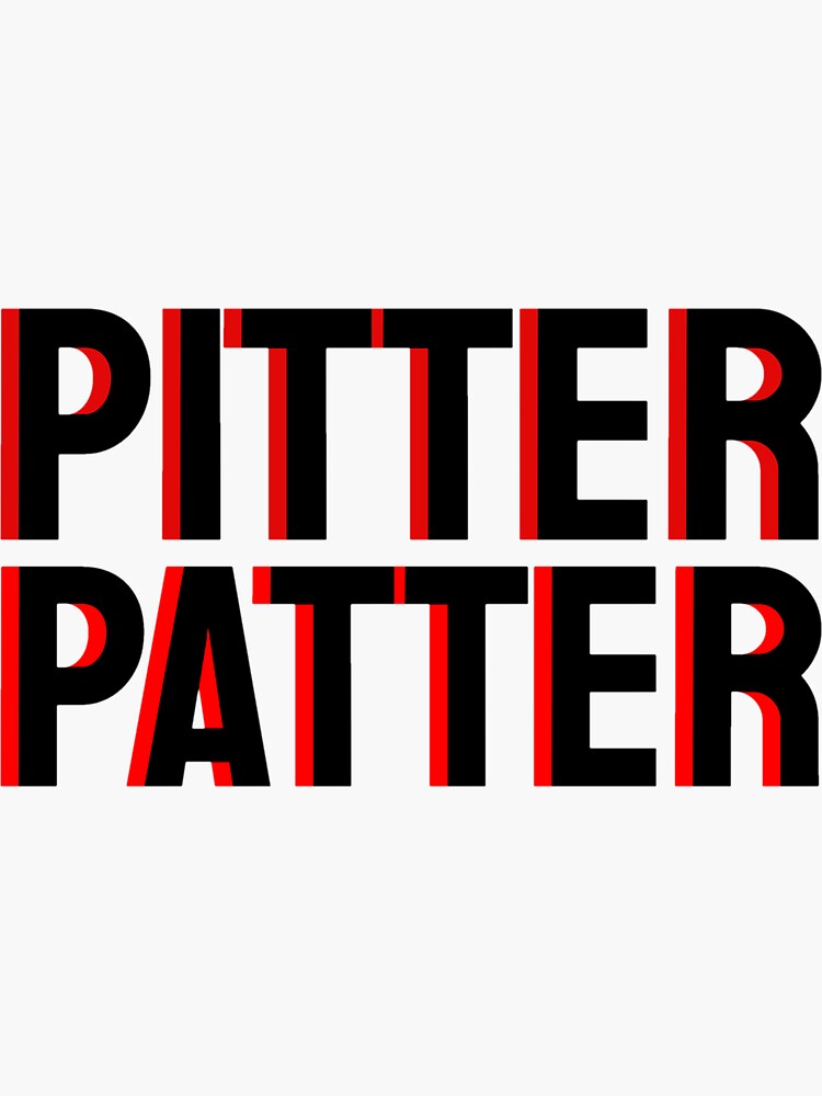 "Pitter Patter" Sticker by alyssaflitter Redbubble