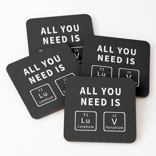 Item preview, All You Need Is Luv Periodic Elements Chemistry Valentine designed and sold by samer11.