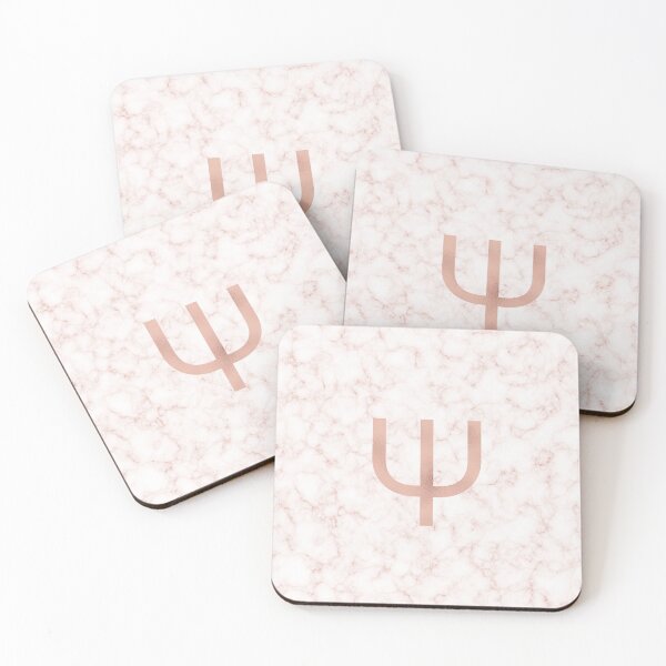 Item preview, Rose Gold Marble Psi designed and sold by BiscuitSnack.