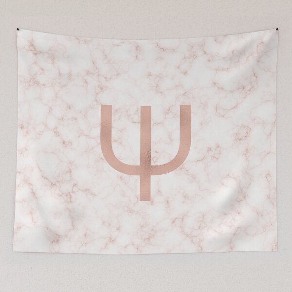 Item preview, Rose Gold Marble Psi designed and sold by BiscuitSnack.