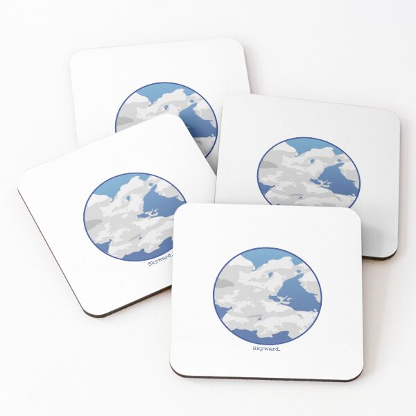 Item preview, Skyward Blue Round Cloudy Sky  designed and sold by Kblount9.