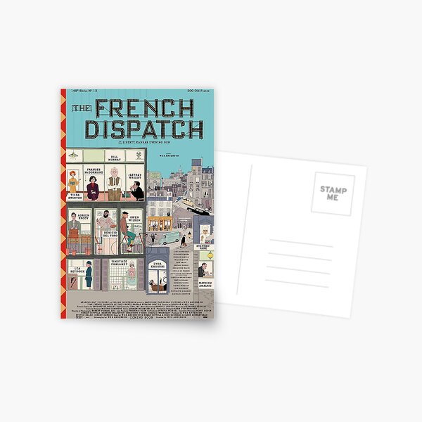 The French Dispatch Postcard