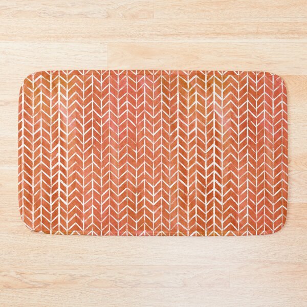 Item preview, Watercolor textures herringbone - Orange  designed and sold by cassandrafallon.