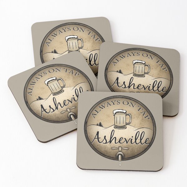 Item preview, Asheville Beer - Always On Tap - Grunge Brown designed and sold by Serena's Asheville Merch.
