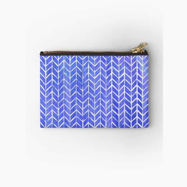 Item preview, Watercolor textures herringbone - indigo  designed and sold by cassandrafallon.
