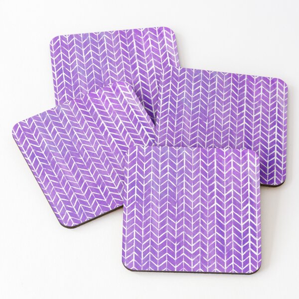 Item preview, Watercolor textures herringbone - purple  designed and sold by cassandrafallon.