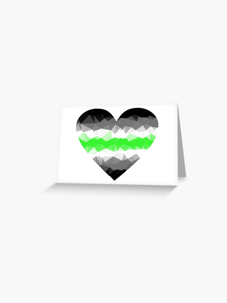 Agender Pride Flag Heart Greeting Card By Moonchildlove Redbubble