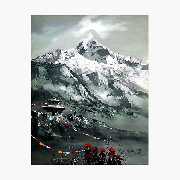 Item preview, Panoramic View Of Mountain Everest designed and sold by Whimsy Art.