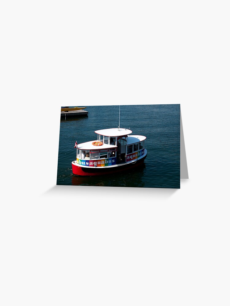 Thumbnail 1 of 2, Greeting Card, Aquabus to Granville Island designed and sold by MaluC.