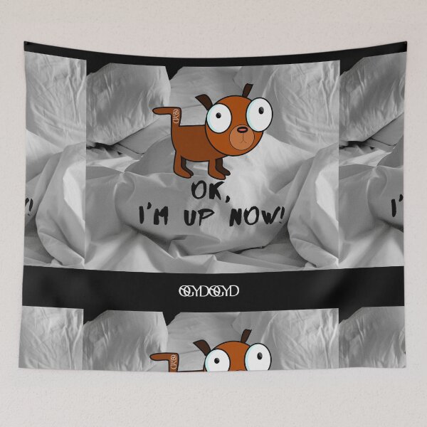 Item preview, Funny Sarcasm Pet Animal Puppy Dog Big-Eyed Pillows Sheets Bed  designed and sold by NoGrayDays1.