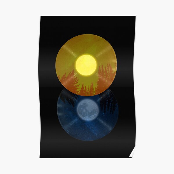 8-songs-about-day-and-night-vinyl-sun-and-moon-design-poster-for