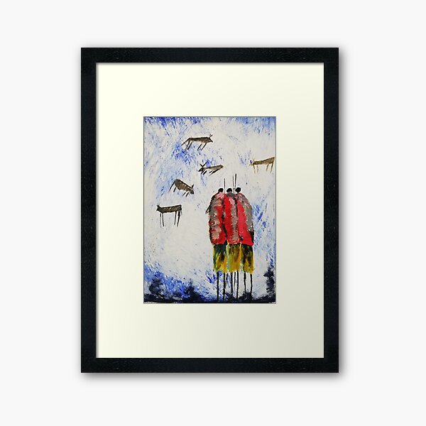 Heads Men Framed Art Print