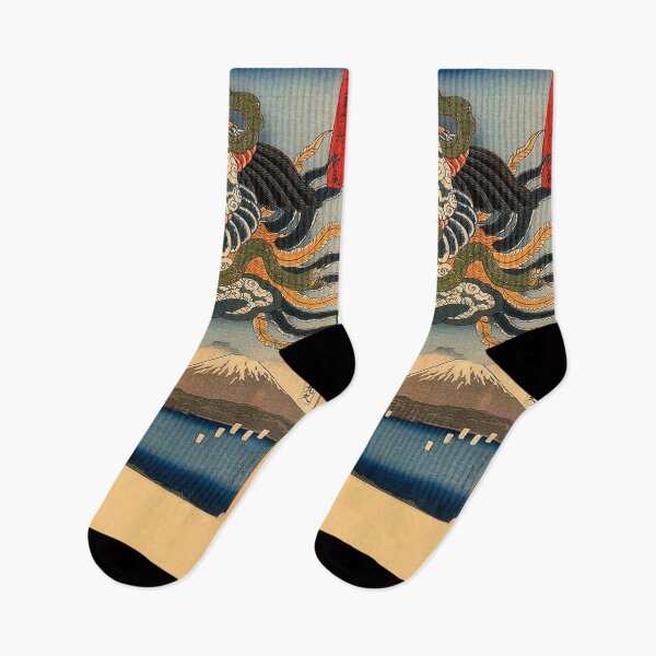 Item preview, Utagawa Hiroshige Geisha Japanese Art designed and sold by SOCKSbySBD.