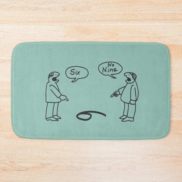 Item preview, Six not Nine Cartoon Joke designed and sold by MilkAnna.