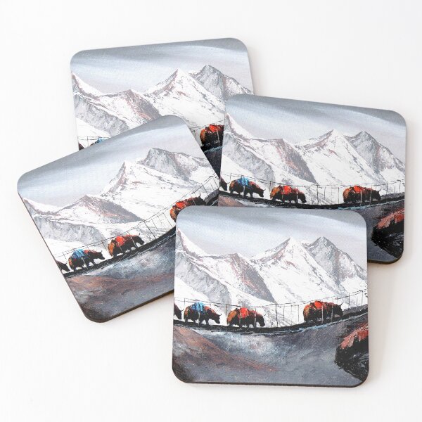 Item preview, Herd Of Mountain Yaks Himalaya designed and sold by Whimsy Art.